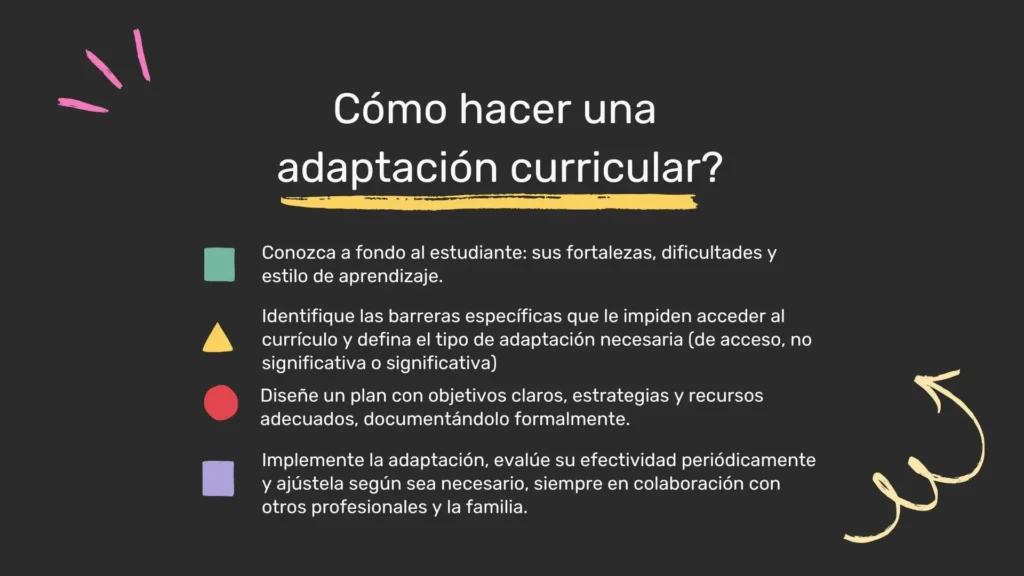 Cómo hacer adaptaciones curriculares