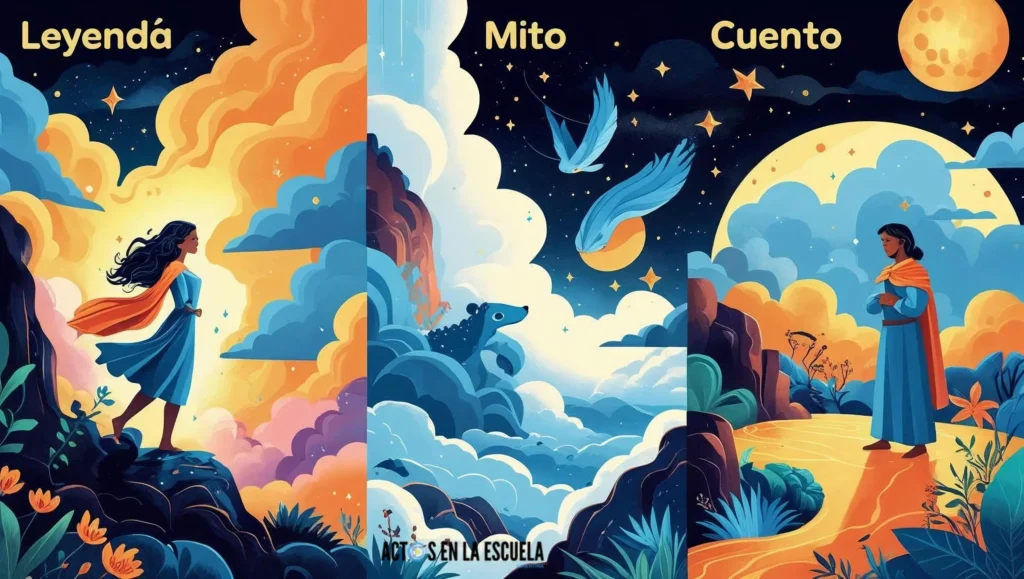 Diferencias entre mito leyenda y cuento