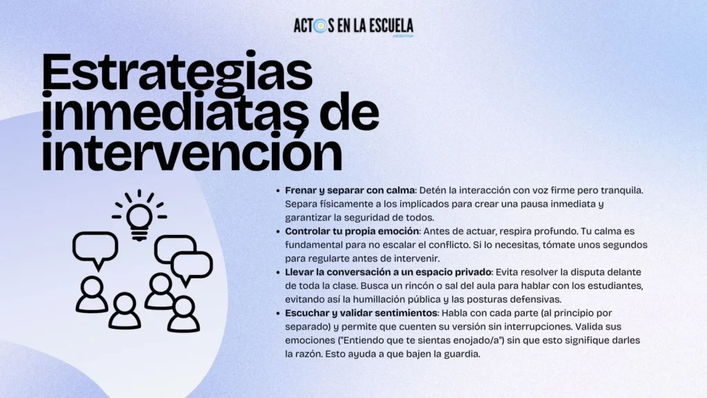Conflictos entre alumnos