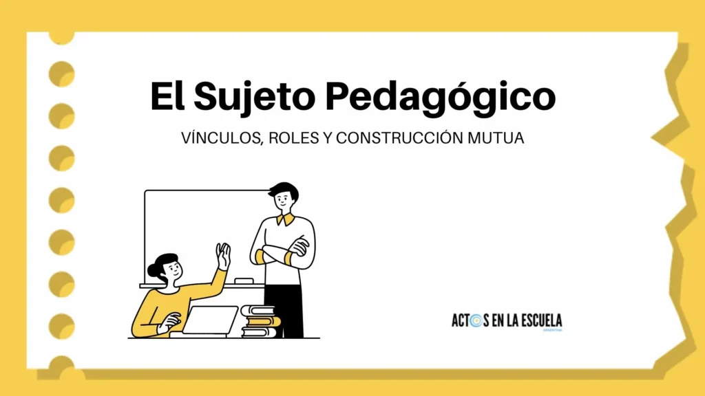 sujeto pedagógico