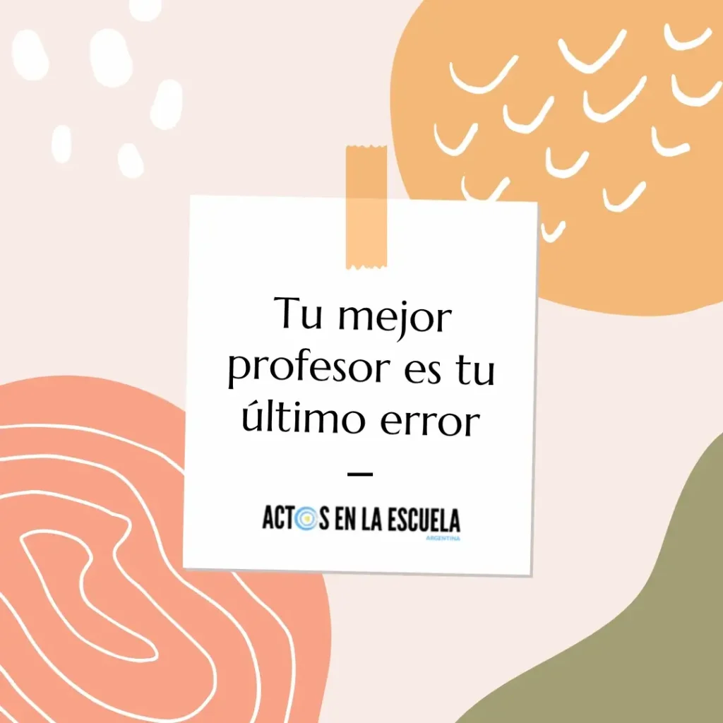 el papel del error en el aprendizaje