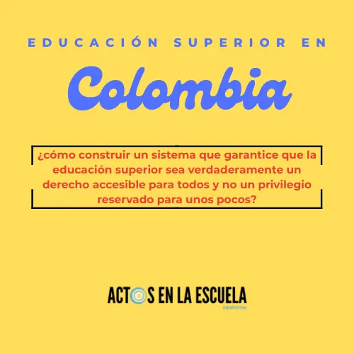 educación superior en Colombia