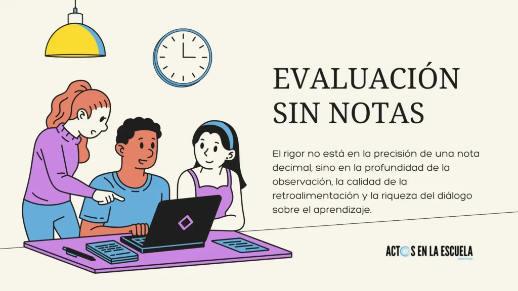 evaluar sin calificar