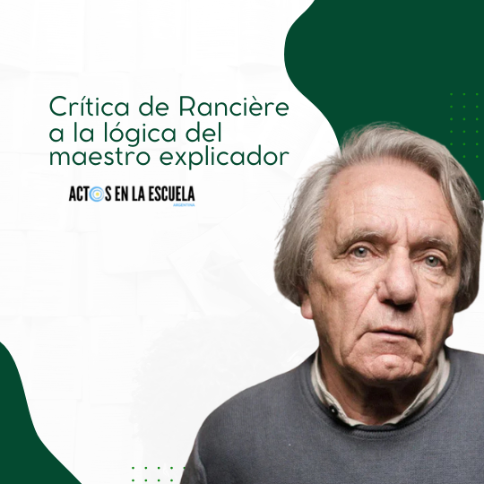 el maestro ignorante de Rancière