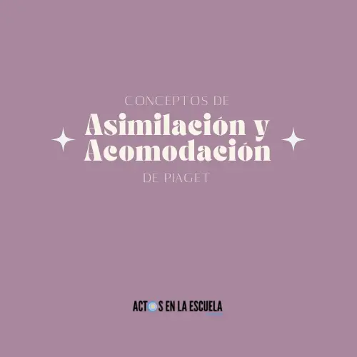 procesos de asimilación y acomodación en la teoría de Piaget