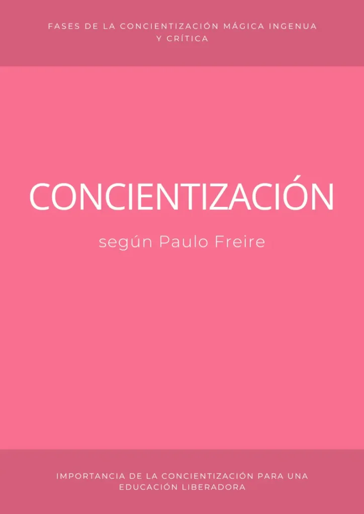 qué es la concientización en la pedagogía del oprimido