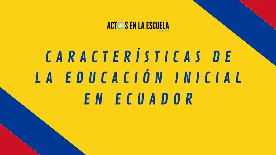 educación inicial en Ecuador