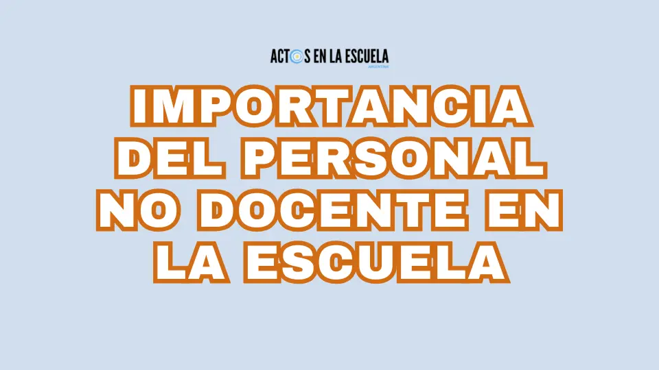 personal no docente en los centros educativos