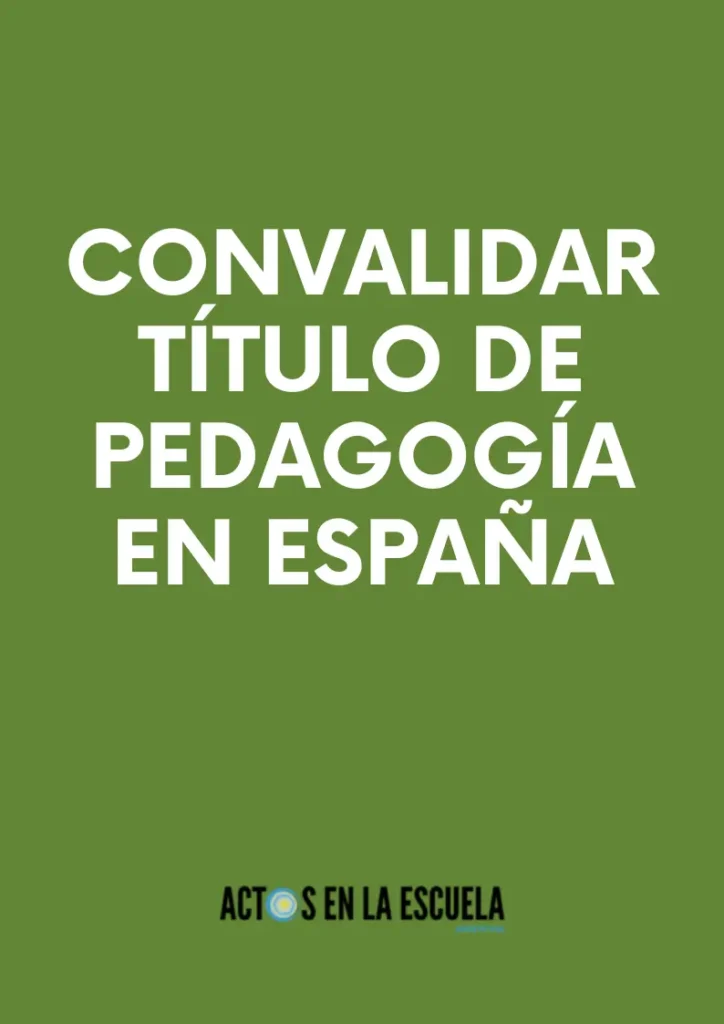 homologación de títulos docentes en España