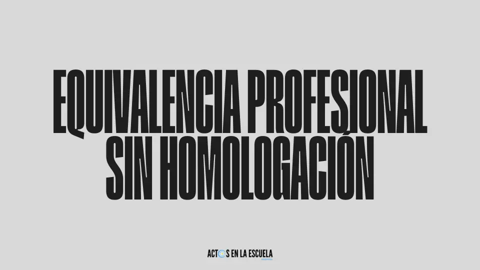 empleos permitidos con declaración de equivalencia
