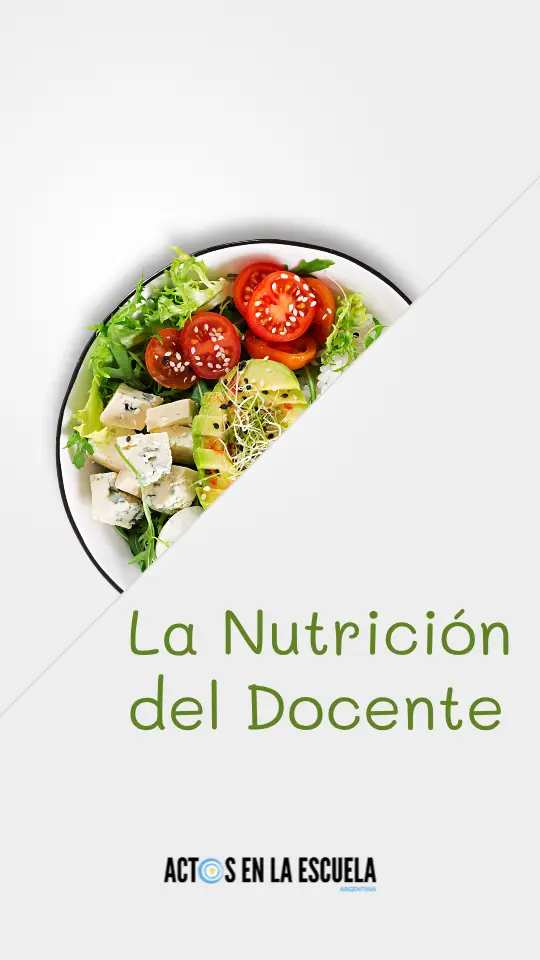 alimentación saludable para profesores