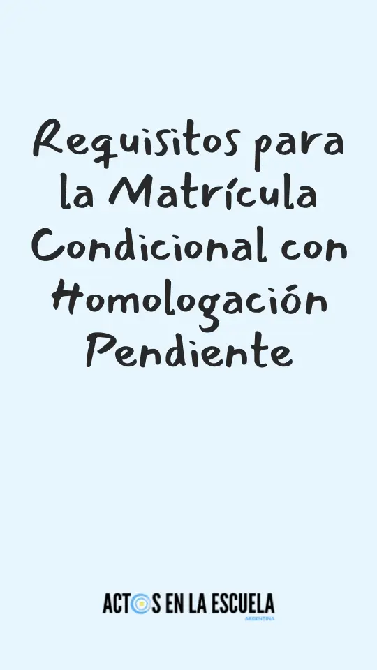 volante de inscripción condicional