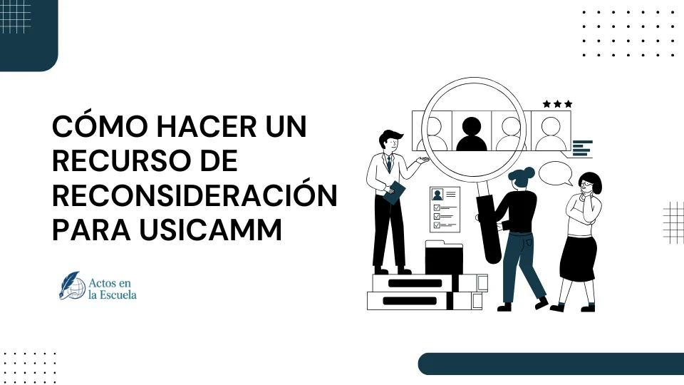 recurso de reconsideración ante USICAMM